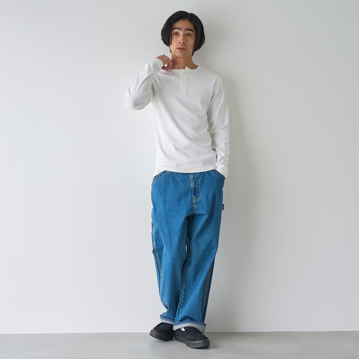 【WEB限定】スパンリブヘンリーベーシックTシャツ | coen【men】 | 詳細画像3 