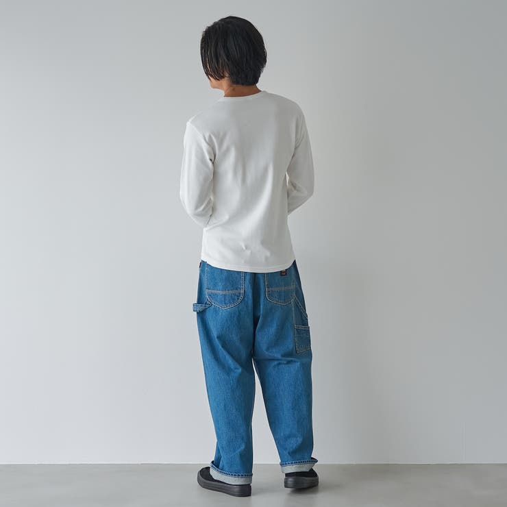 【WEB限定】スパンリブヘンリーベーシックTシャツ | coen【men】 | 詳細画像5 