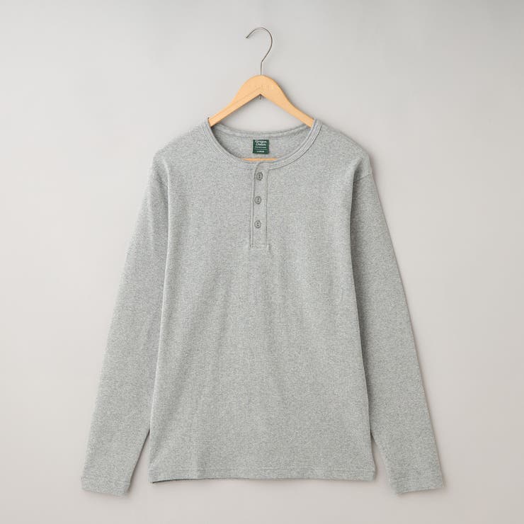 MD.GRAY | 【WEB限定】スパンリブヘンリーベーシックTシャツ | coen【men】