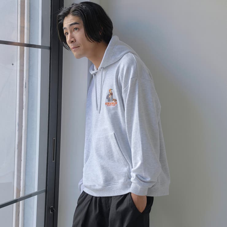 【WEB限定】モジャッシュヒゲサガラスウェットパーカー | coen【men】 | 詳細画像6 