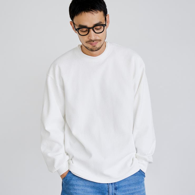 OFF WHITE | コンフォートワッフルロングスリーブTシャツ | coen【men】