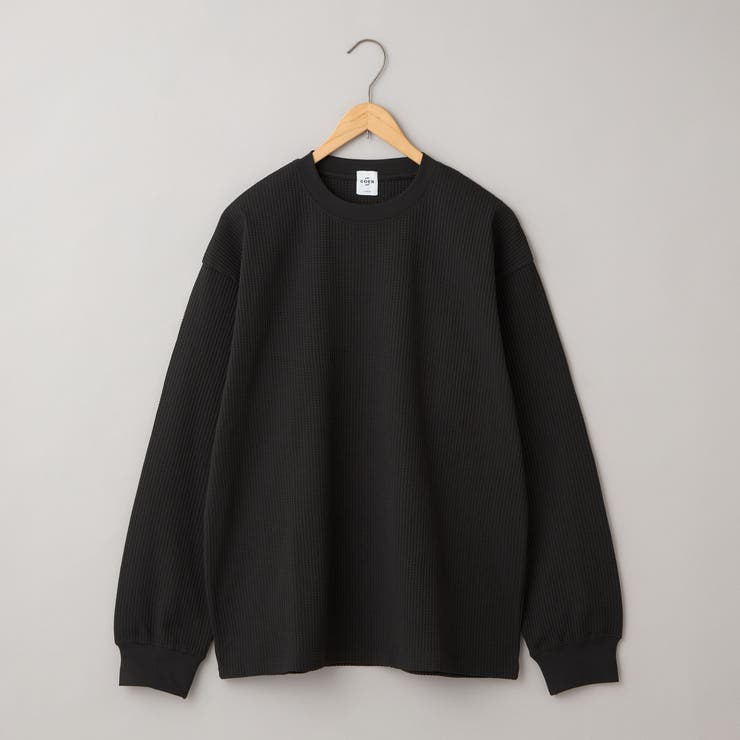 DK.GRAY | コンフォートワッフルロングスリーブTシャツ | coen【men】