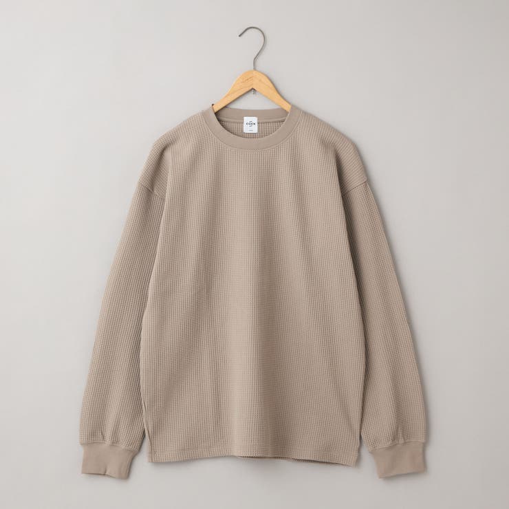 NATURAL | コンフォートワッフルロングスリーブTシャツ | coen【men】