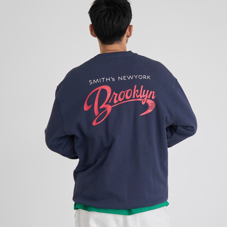 NAVY | SMITH’S（スミス）別注バックプリントスウェット | coen【men】