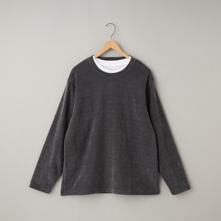 DK.GRAY | モールワッフル リアルレイヤード | coen【men】