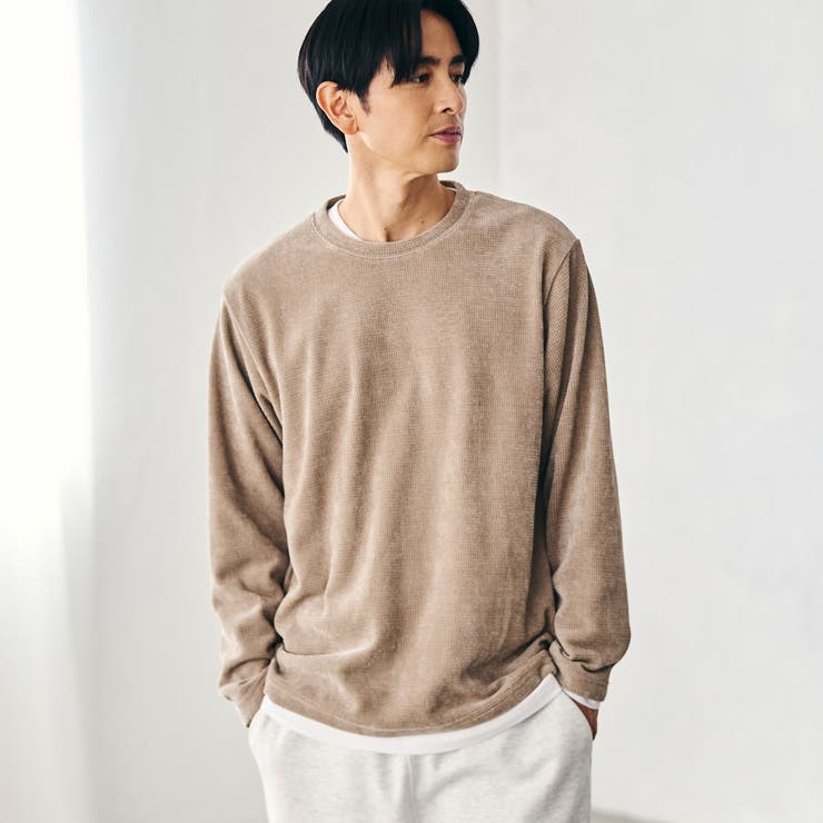 NATURAL | モールワッフル リアルレイヤード | coen【men】