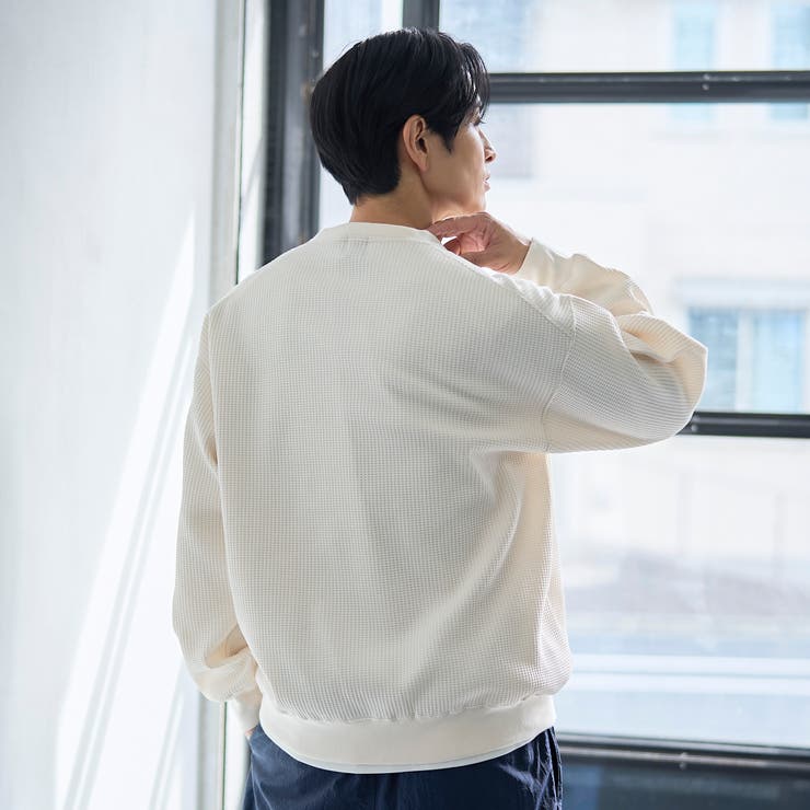 SOLOTEX(R)ヘビーワッフルクルーネック | coen【men】 | 詳細画像3 