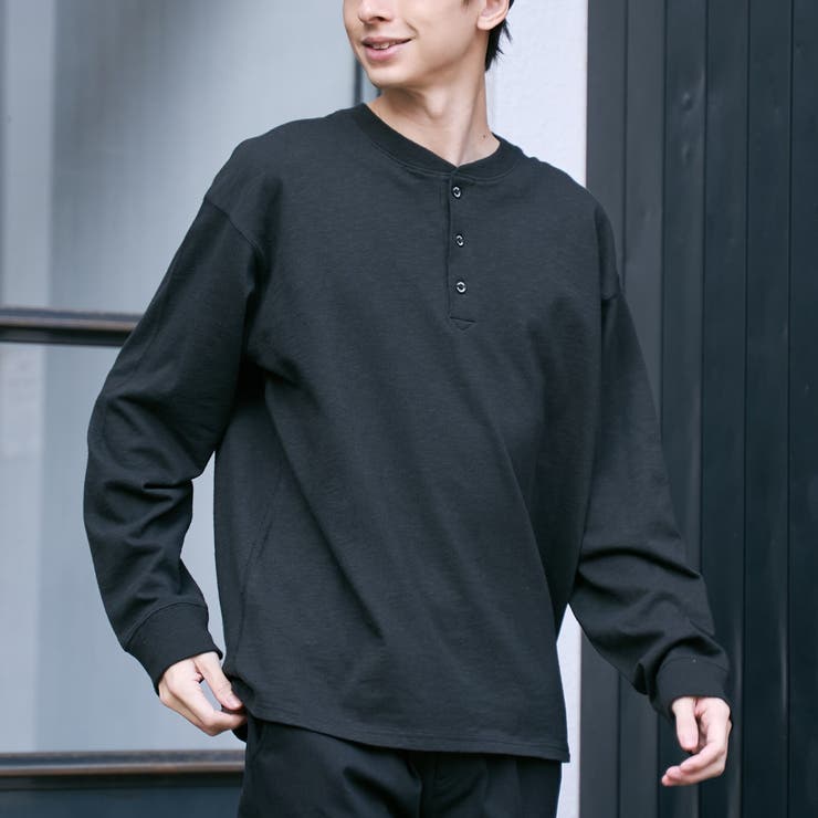 BLACK | SMITH'S（スミス）別注ヘンリーネックTシャツ | coen【men】