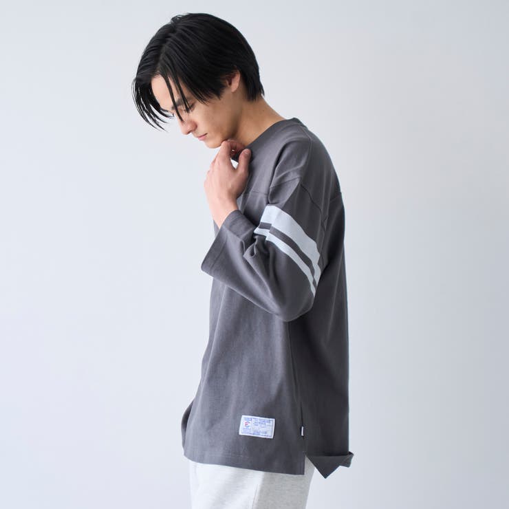 Repurヘビーコットン七分袖フットボールTシャツ【抗菌性、消臭性】 | coen【men】 | 詳細画像12 