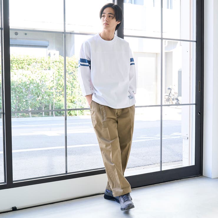 Repurヘビーコットン七分袖フットボールTシャツ【抗菌性、消臭性】 | coen【men】 | 詳細画像2 