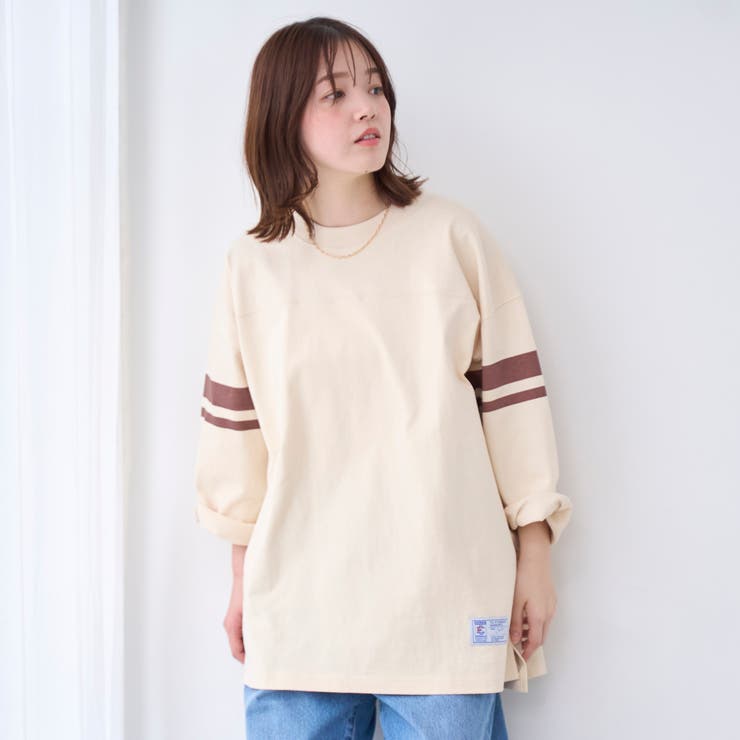 Repurヘビーコットン七分袖フットボールTシャツ【抗菌性、消臭性】 | coen【men】 | 詳細画像19 