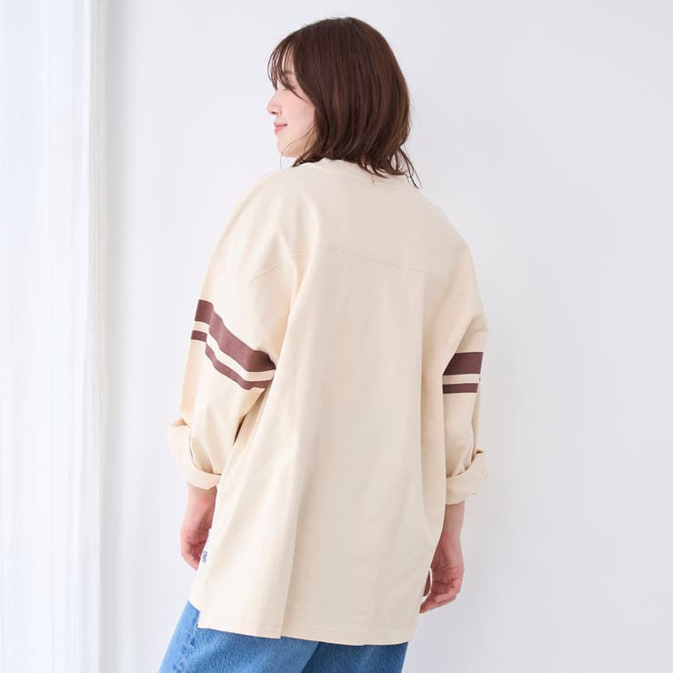 Repurヘビーコットン七分袖フットボールTシャツ【抗菌性、消臭性】 | coen【men】 | 詳細画像21 