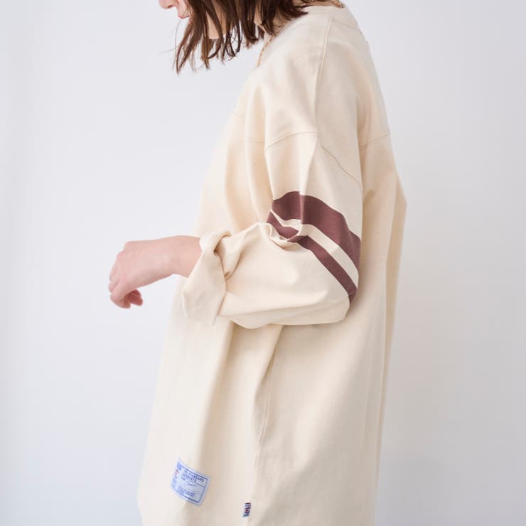 Repurヘビーコットン七分袖フットボールTシャツ【抗菌性、消臭性】 | coen【men】 | 詳細画像22 