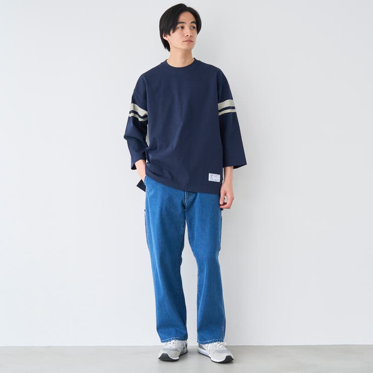 Repurヘビーコットン七分袖フットボールTシャツ【抗菌性、消臭性】 | coen【men】 | 詳細画像23 