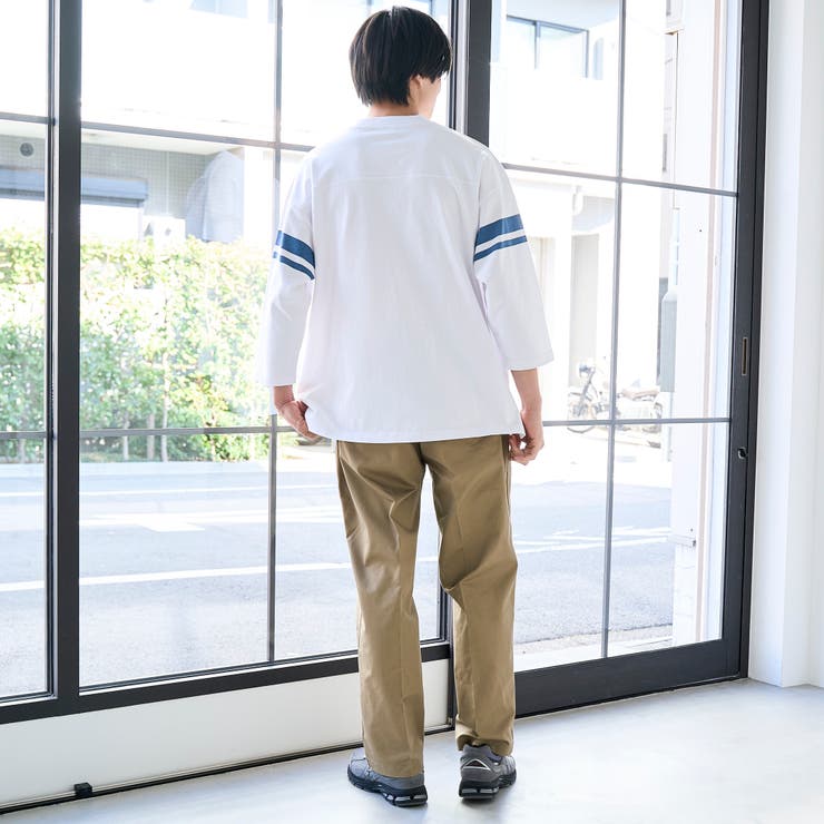Repurヘビーコットン七分袖フットボールTシャツ【抗菌性、消臭性】 | coen【men】 | 詳細画像4 