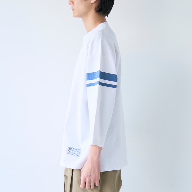 Repurヘビーコットン七分袖フットボールTシャツ【抗菌性、消臭性】 | coen【men】 | 詳細画像31 