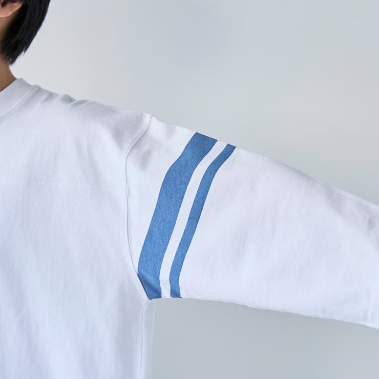 Repurヘビーコットン七分袖フットボールTシャツ【抗菌性、消臭性】 | coen【men】 | 詳細画像34 