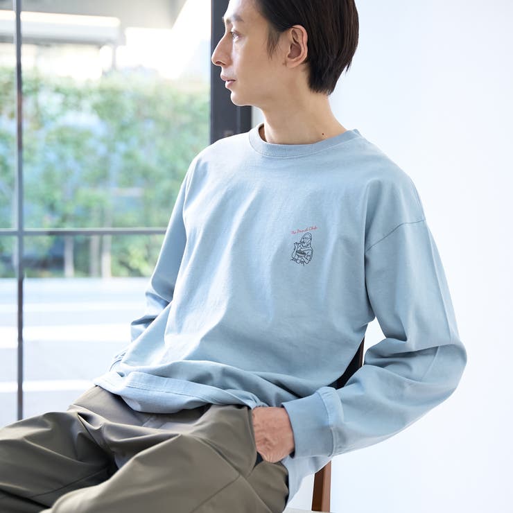 LT.BLUE | KiyokazuTsujino プリントロングスリーブTシャツ | coen【men】