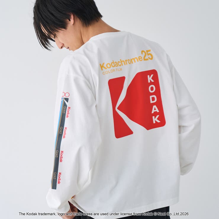 WHITE | 【Kodak/コダック】プリント ロングスリーブTシャツ | coen【men】