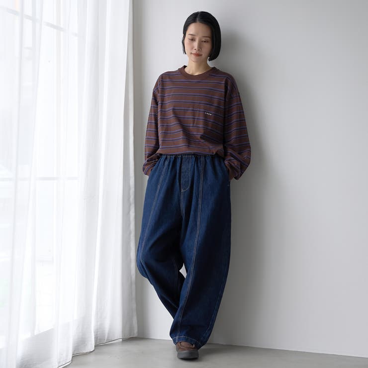 【Tough&Soft】天竺マルチボーダーロングスリーブTシャツ | coen【men】 | 詳細画像8 