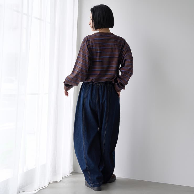【Tough&Soft】天竺マルチボーダーロングスリーブTシャツ | coen【men】 | 詳細画像9 