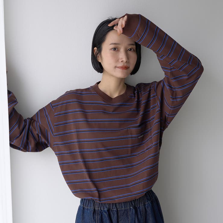 【Tough&Soft】天竺マルチボーダーロングスリーブTシャツ | coen【men】 | 詳細画像10 