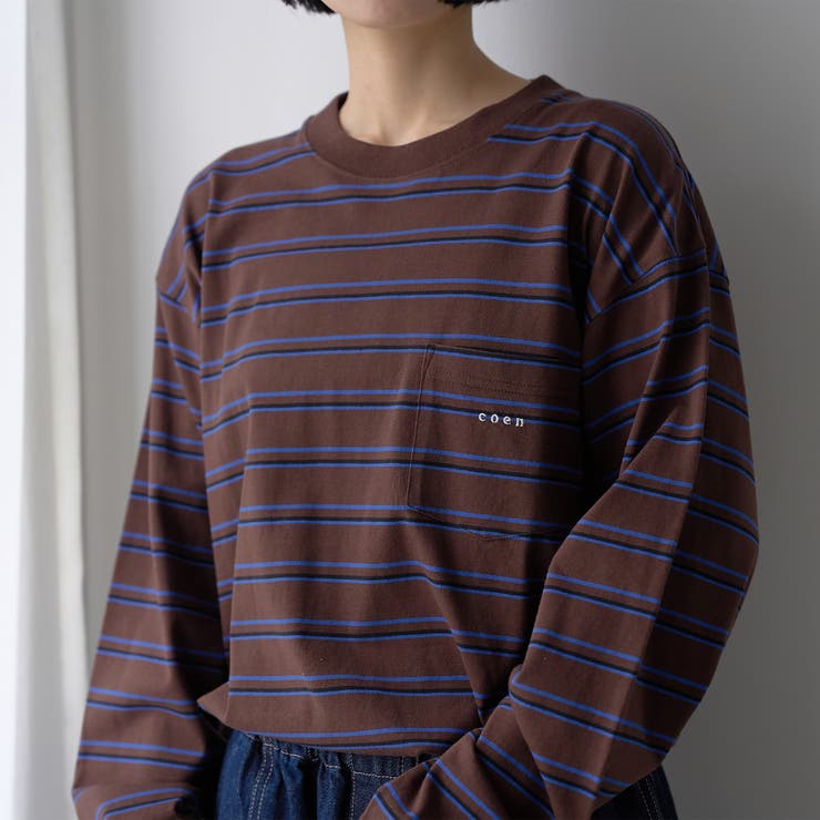 【Tough&Soft】天竺マルチボーダーロングスリーブTシャツ | coen【men】 | 詳細画像13 