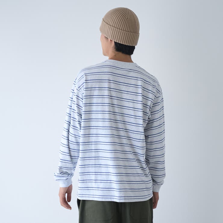 【Tough&Soft】天竺マルチボーダーロングスリーブTシャツ | coen【men】 | 詳細画像6 