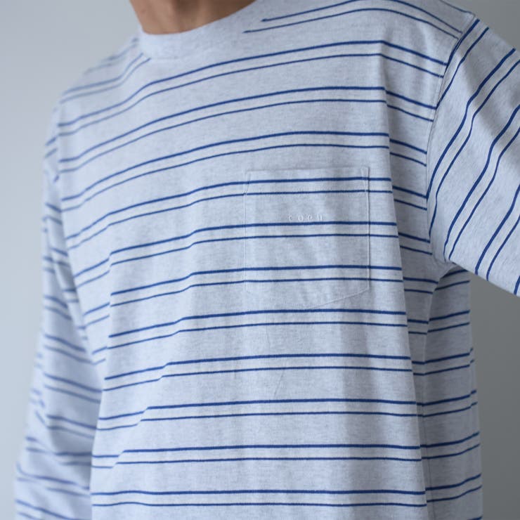 【Tough&Soft】天竺マルチボーダーロングスリーブTシャツ | coen【men】 | 詳細画像7 