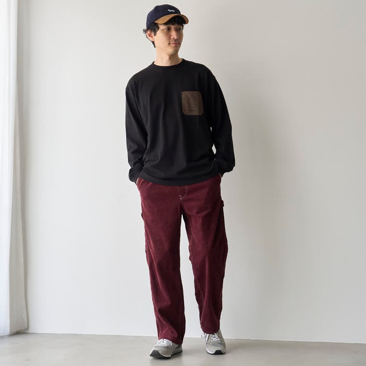 【Tough&Soft】布帛ポケット付き長袖Tシャツ | coen【men】 | 詳細画像9 