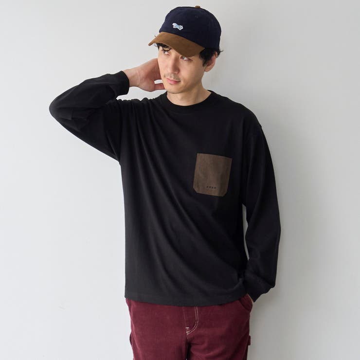 【Tough&Soft】布帛ポケット付き長袖Tシャツ | coen【men】 | 詳細画像12 