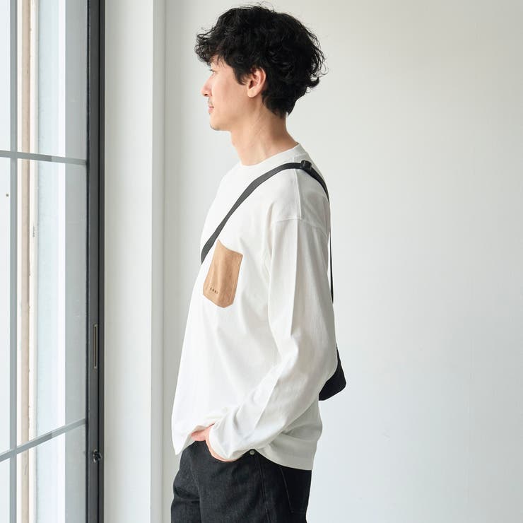 【Tough&Soft】布帛ポケット付き長袖Tシャツ | coen【men】 | 詳細画像5 
