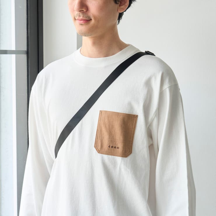 【Tough&Soft】布帛ポケット付き長袖Tシャツ | coen【men】 | 詳細画像7 