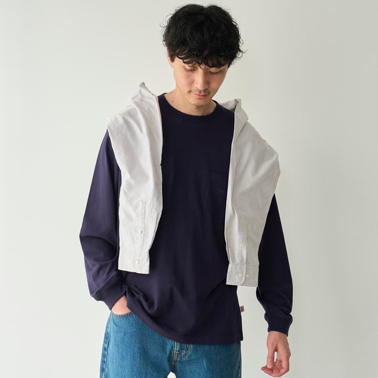 【Tough&Soft】天竺coenロゴ刺繍入り無地長袖Tシャツ | coen【men】 | 詳細画像16 