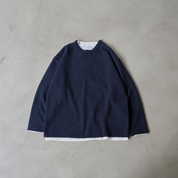 ダブルフェイスレイヤードロングスリーブTシャツ | coen【men】 | 詳細画像18 