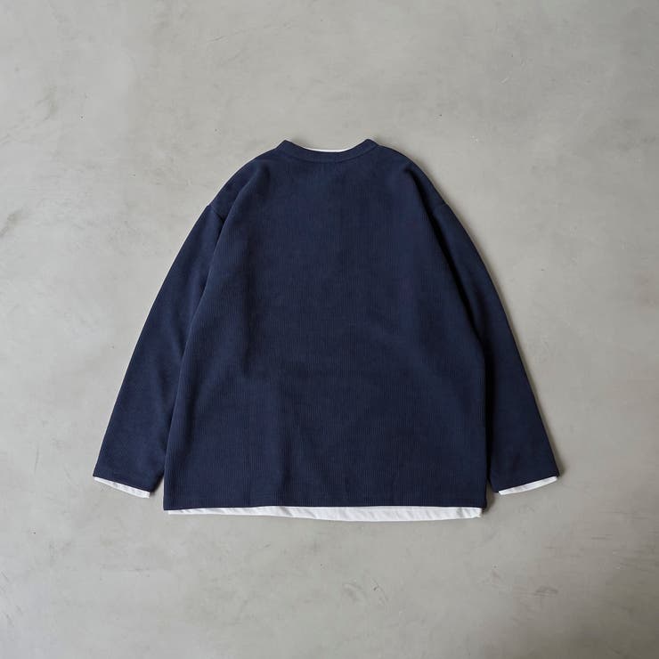 ダブルフェイスレイヤードロングスリーブTシャツ | coen【men】 | 詳細画像19 