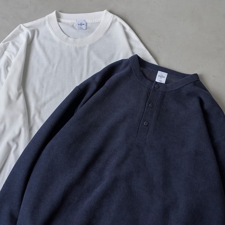 ダブルフェイスレイヤードロングスリーブTシャツ | coen【men】 | 詳細画像21 
