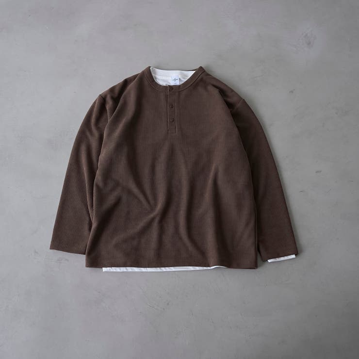 ダブルフェイスレイヤードロングスリーブTシャツ | coen【men】 | 詳細画像9 