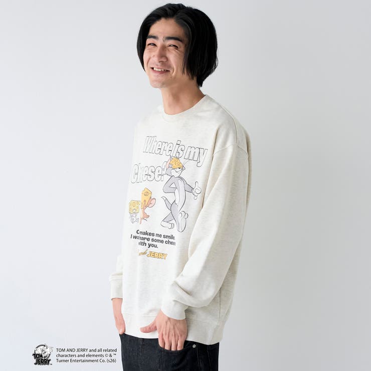 TOM and JERRY（トムとジェリー）グラフィックプルオーバースウェット | coen【men】 | 詳細画像10 