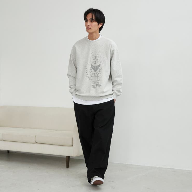 YUJIRO KOYAMA（小山ゆうじろう）コラボ裏毛クルーネック