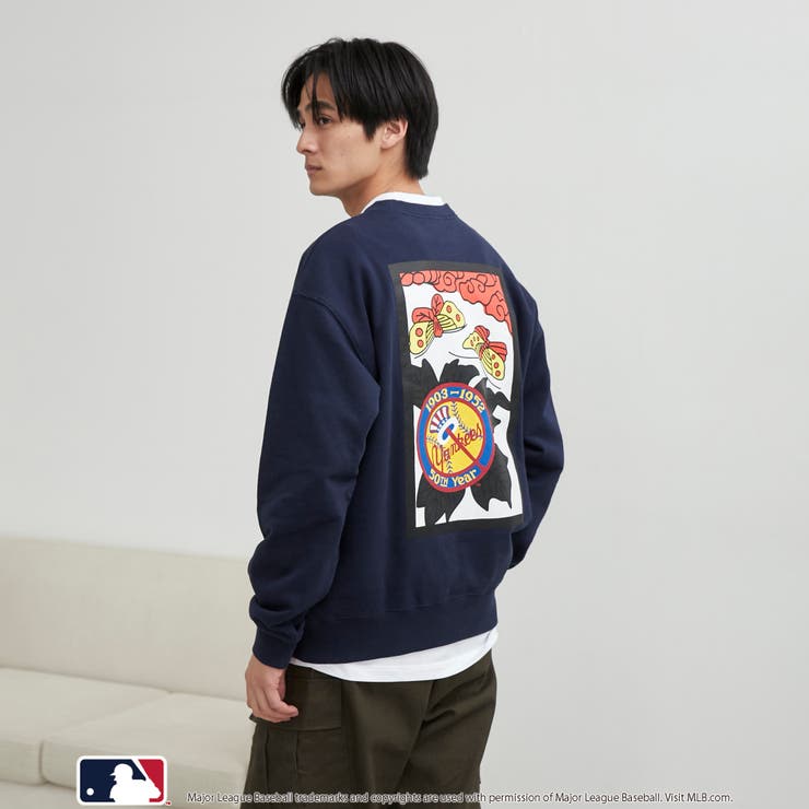 MLB別注 花札バックプリント クルーネックスウェット | coen【men】 | 詳細画像24 
