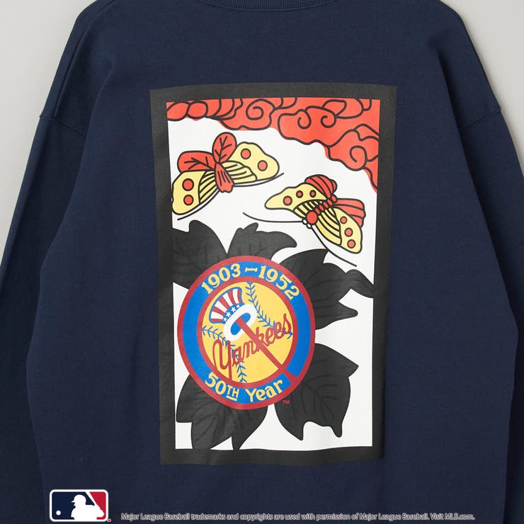 MLB別注 花札バックプリント クルーネックスウェット | coen【men】 | 詳細画像45 