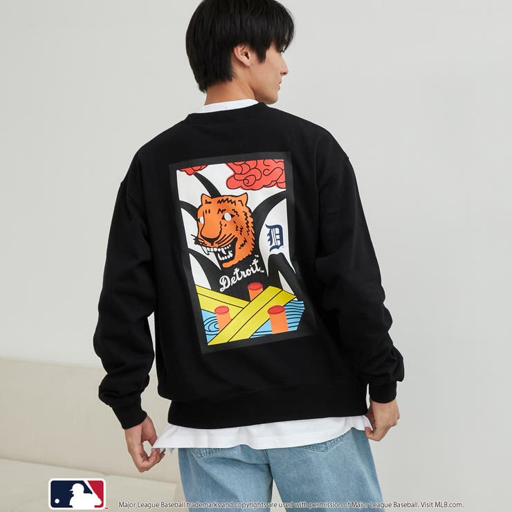 MLB別注 花札バックプリント クルーネックスウェット | coen【men】 | 詳細画像7 