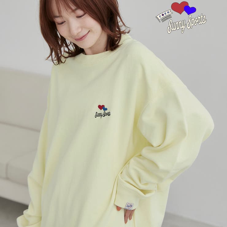 SunnySports（サニースポーツ）別注 ワンポイントハート刺繍スウェット | coen【men】 | 詳細画像1 