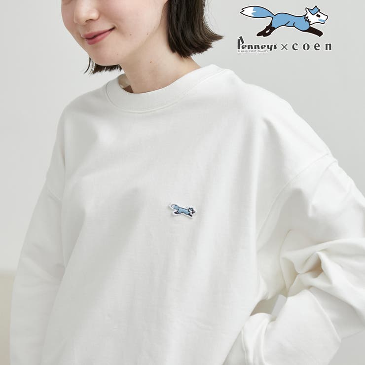 WHITE | Penneys（ぺニーズ）別注クリアコットンクルーネックスウェット | coen【men】