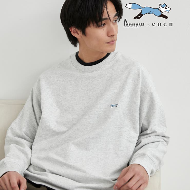 LT.GRAY | Penneys（ぺニーズ）別注クリアコットンクルーネックスウェット | coen【men】