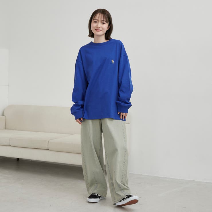 ワンポイントベア刺繍USAコットンロングスリーブＴ | coen【men】 | 詳細画像10 