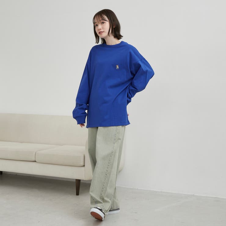 ワンポイントベア刺繍USAコットンロングスリーブＴ | coen【men】 | 詳細画像12 