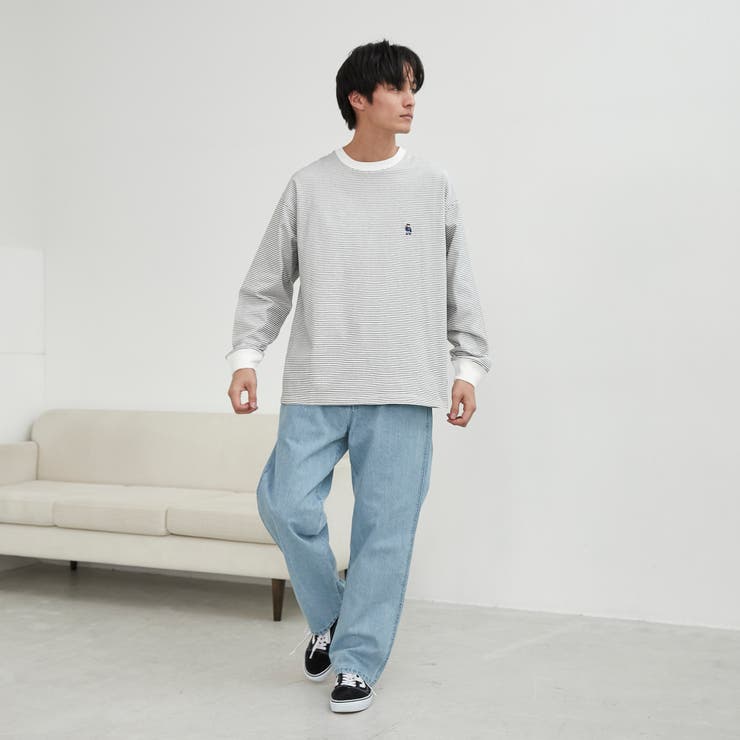 ワンポイントベア刺繍USAコットンロングスリーブＴ | coen【men】 | 詳細画像16 