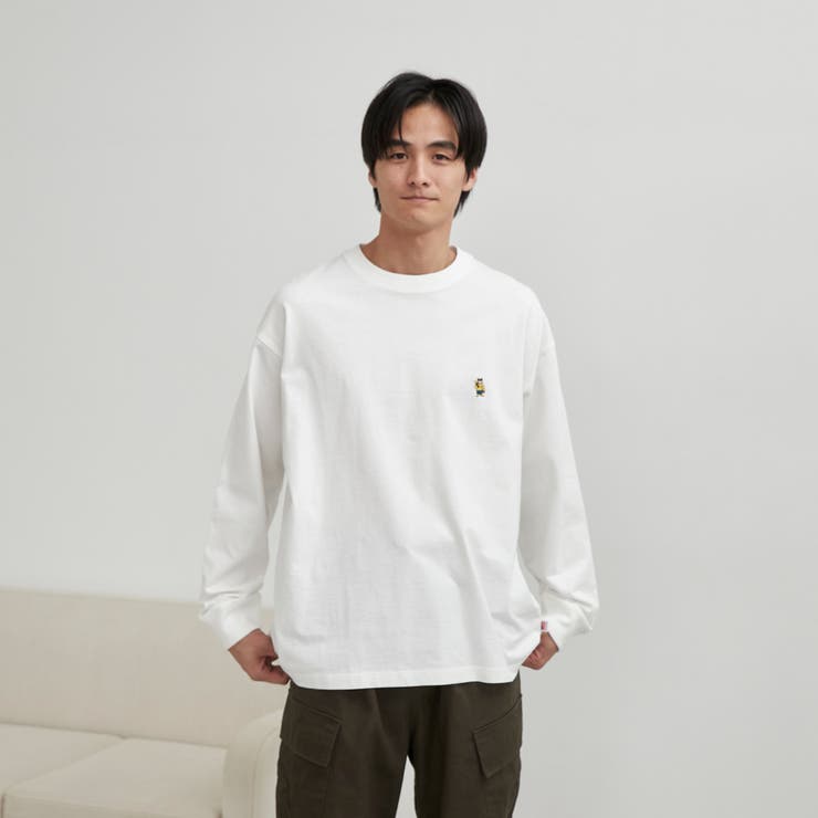 ワンポイントベア刺繍USAコットンロングスリーブＴ | coen【men】 | 詳細画像21 